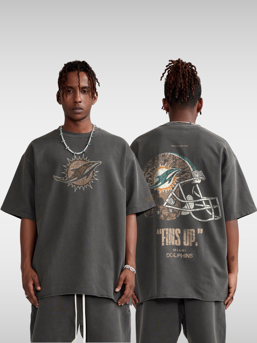 DOLPHINS REALTREE FOOTBALL TEE