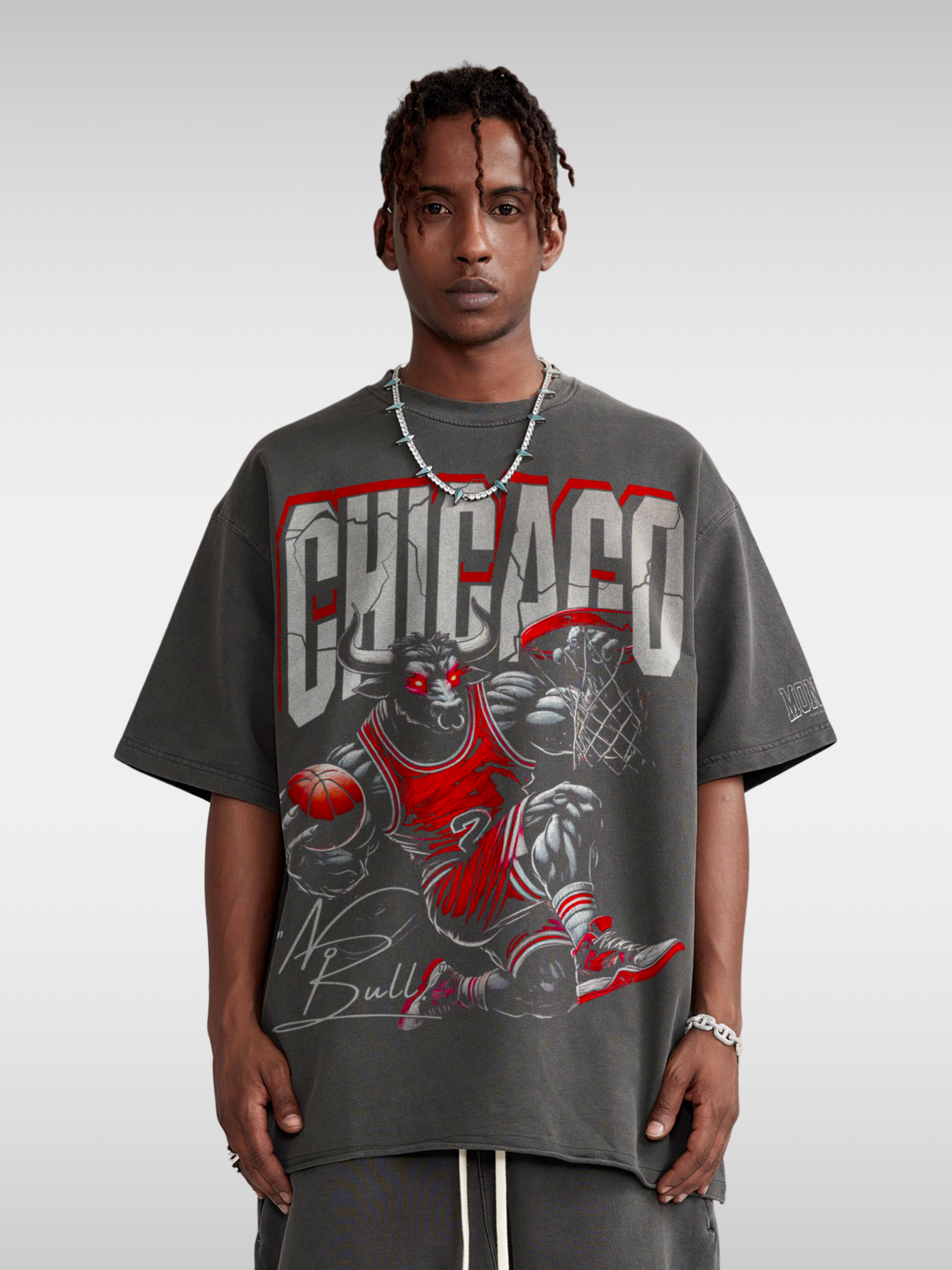 BULLS CHICAGO BASKETBALL TEE