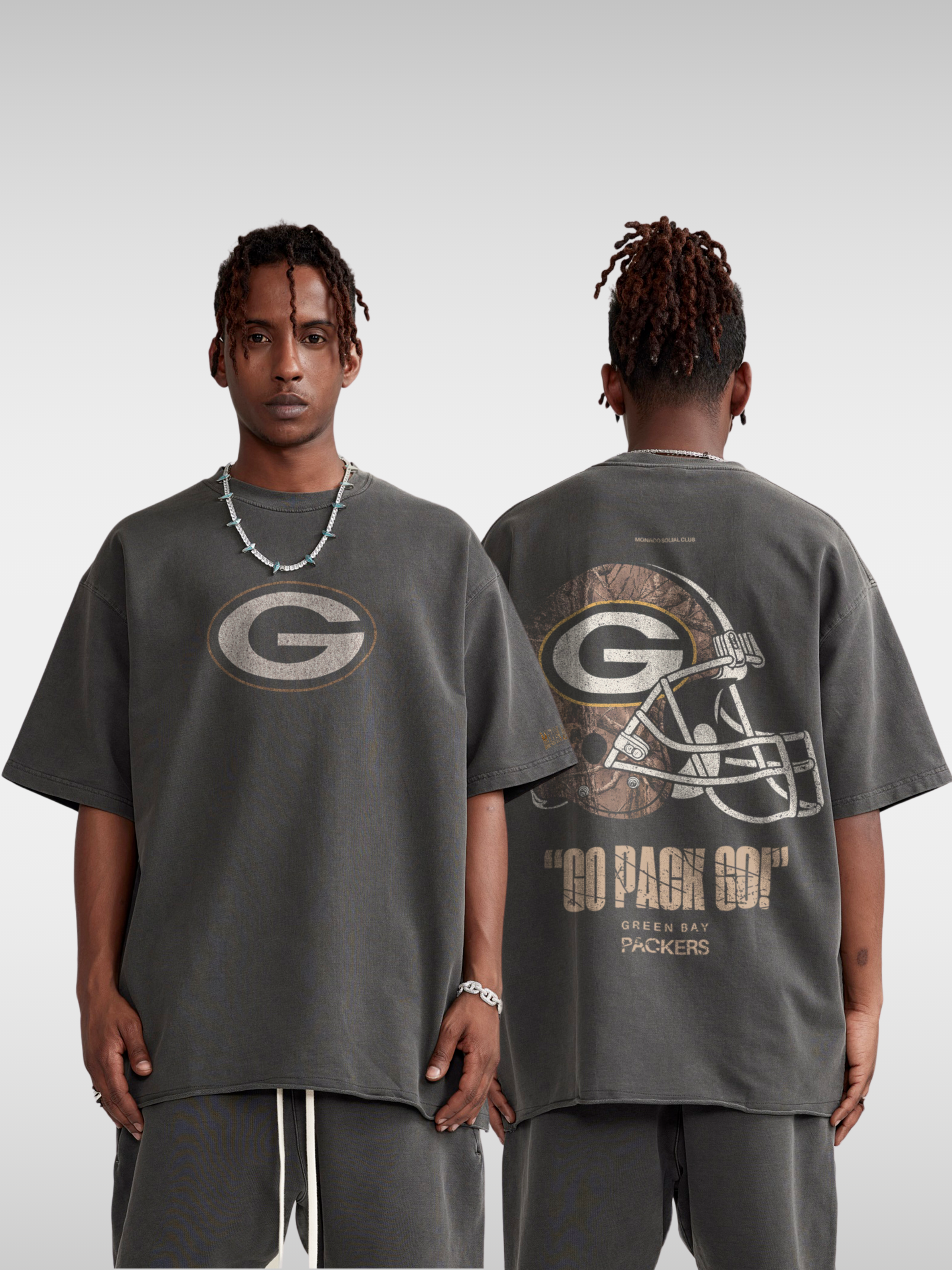 PACKERS REALTREE FOOTBALL TEE