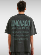 MONACO AESTHETIC TEE - FADED BLACK
