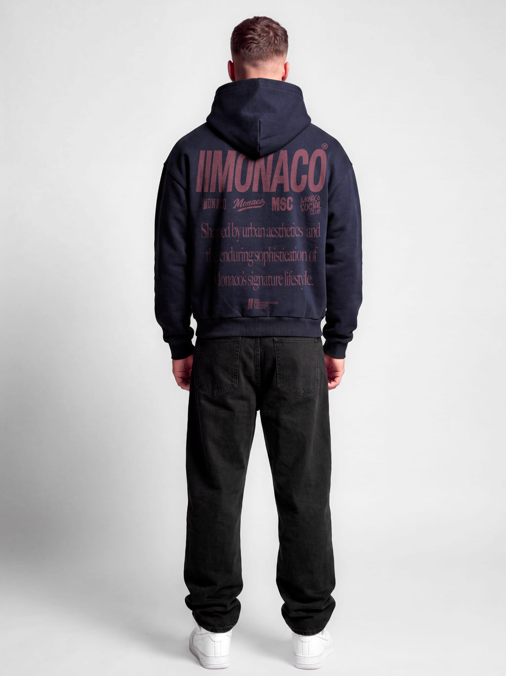 MONACO AESTHETIC HOODIE - NAVY