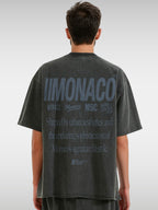 MONACO AESTHETIC TEE - FADED BLACK