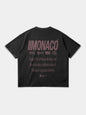 MONACO AESTHETIC TEE - FADED BLACK