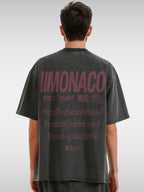 MONACO AESTHETIC TEE - FADED BLACK