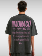 MONACO AESTHETIC TEE - FADED BLACK