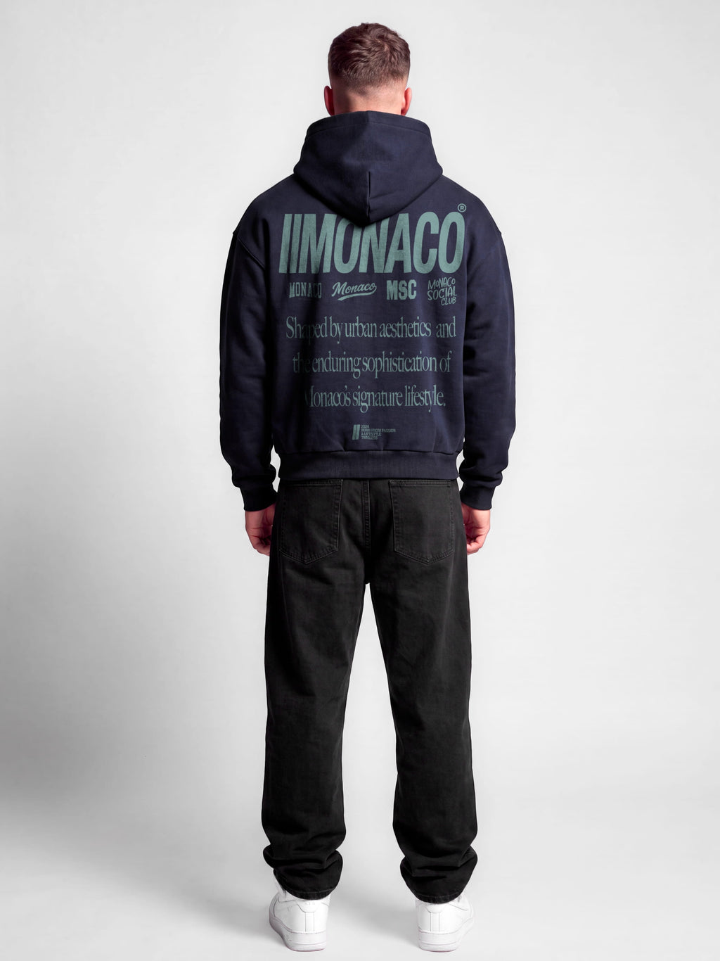 MONACO AESTHETIC HOODIE - NAVY