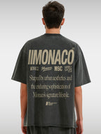 MONACO AESTHETIC TEE - FADED BLACK