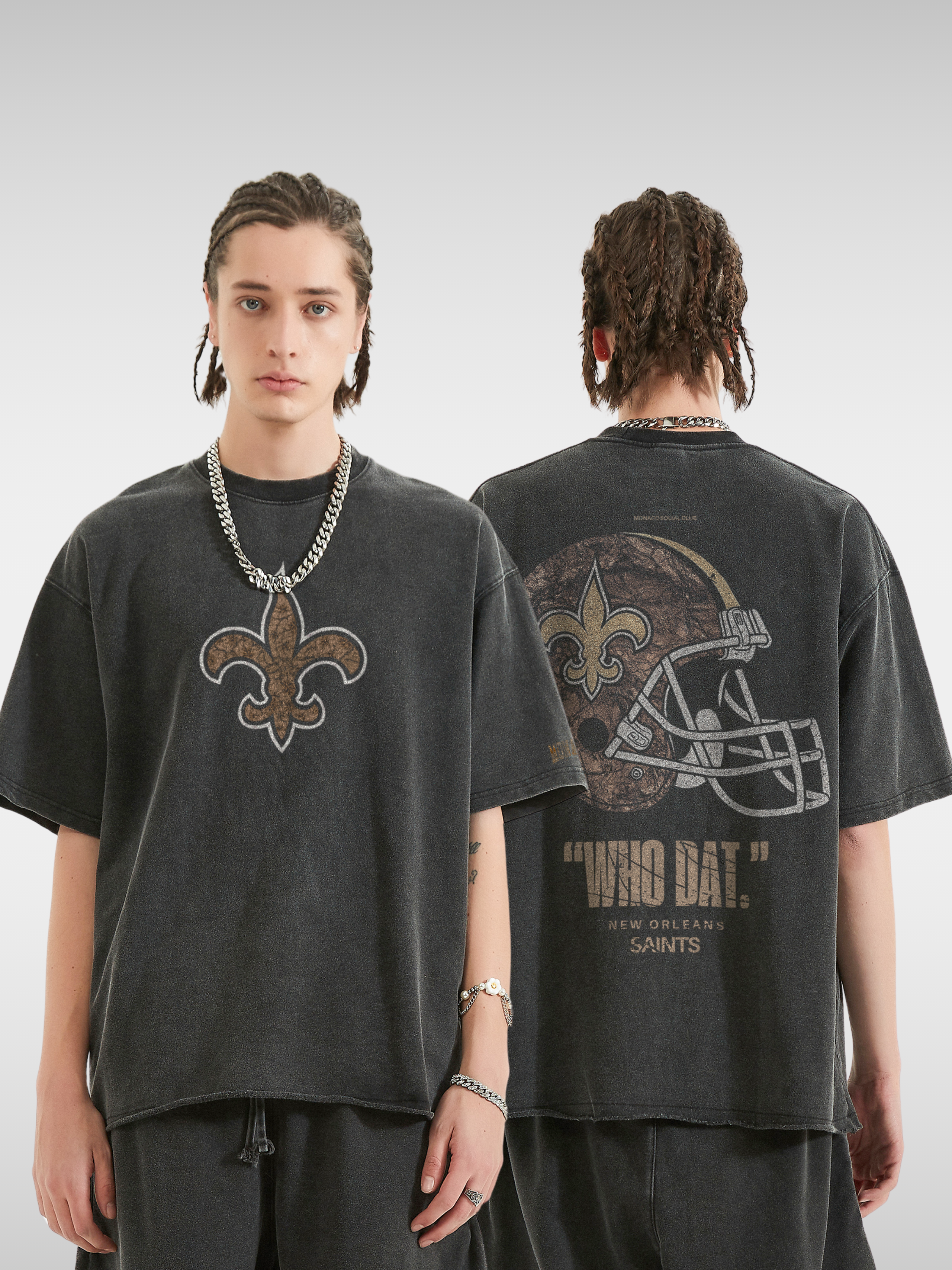 SAINTS REALTREE FOOTBALL TEE