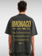MONACO AESTHETIC TEE - FADED BLACK