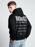 MONACO AESTHETIC HOODIE - BLACK