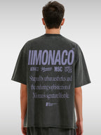 MONACO AESTHETIC TEE - FADED BLACK