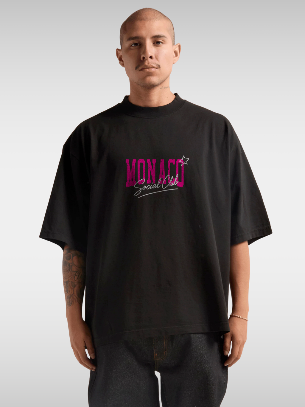 MONACO SIGNATURE PINK STARS TEE - GEN2