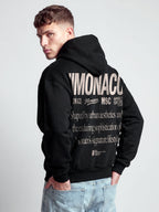 MONACO AESTHETIC HOODIE - BLACK