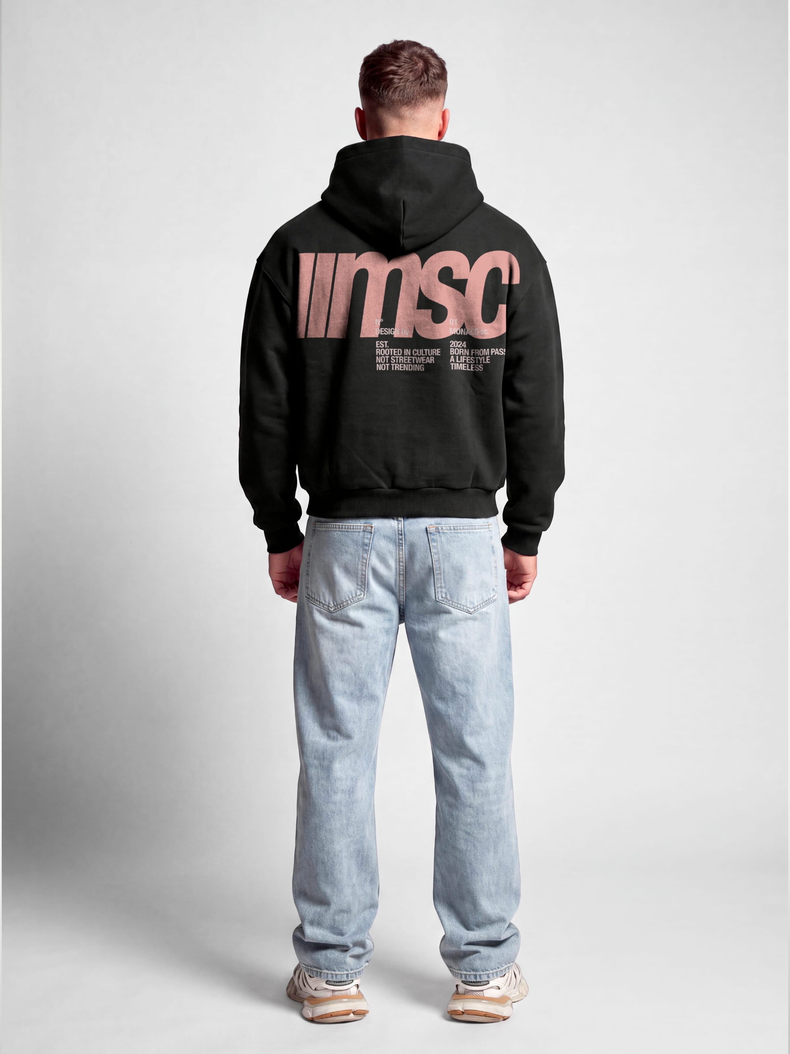 MONACO MSC HOODIE - BLACK