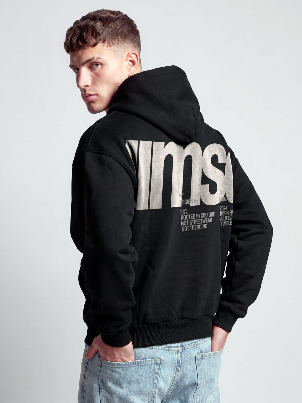 MONACO MSC HOODIE - BLACK