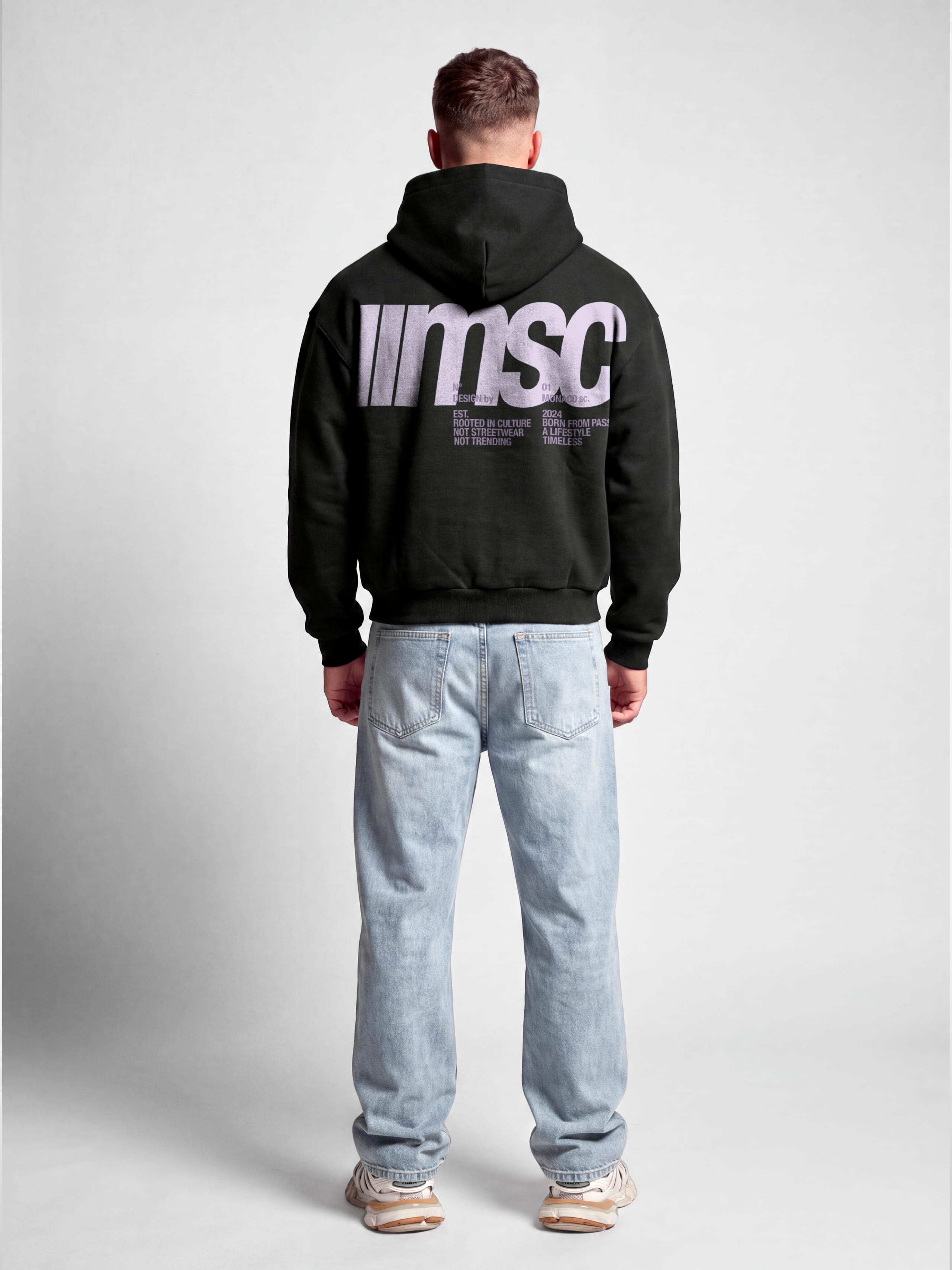 MONACO MSC HOODIE - BLACK