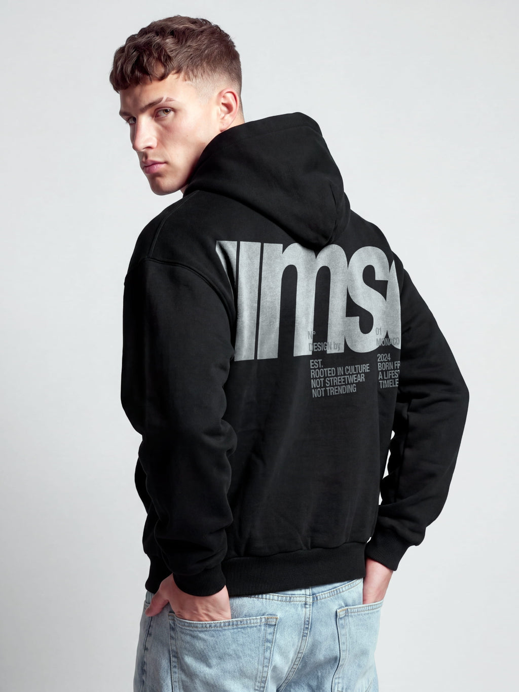 MONACO MSC HOODIE - BLACK