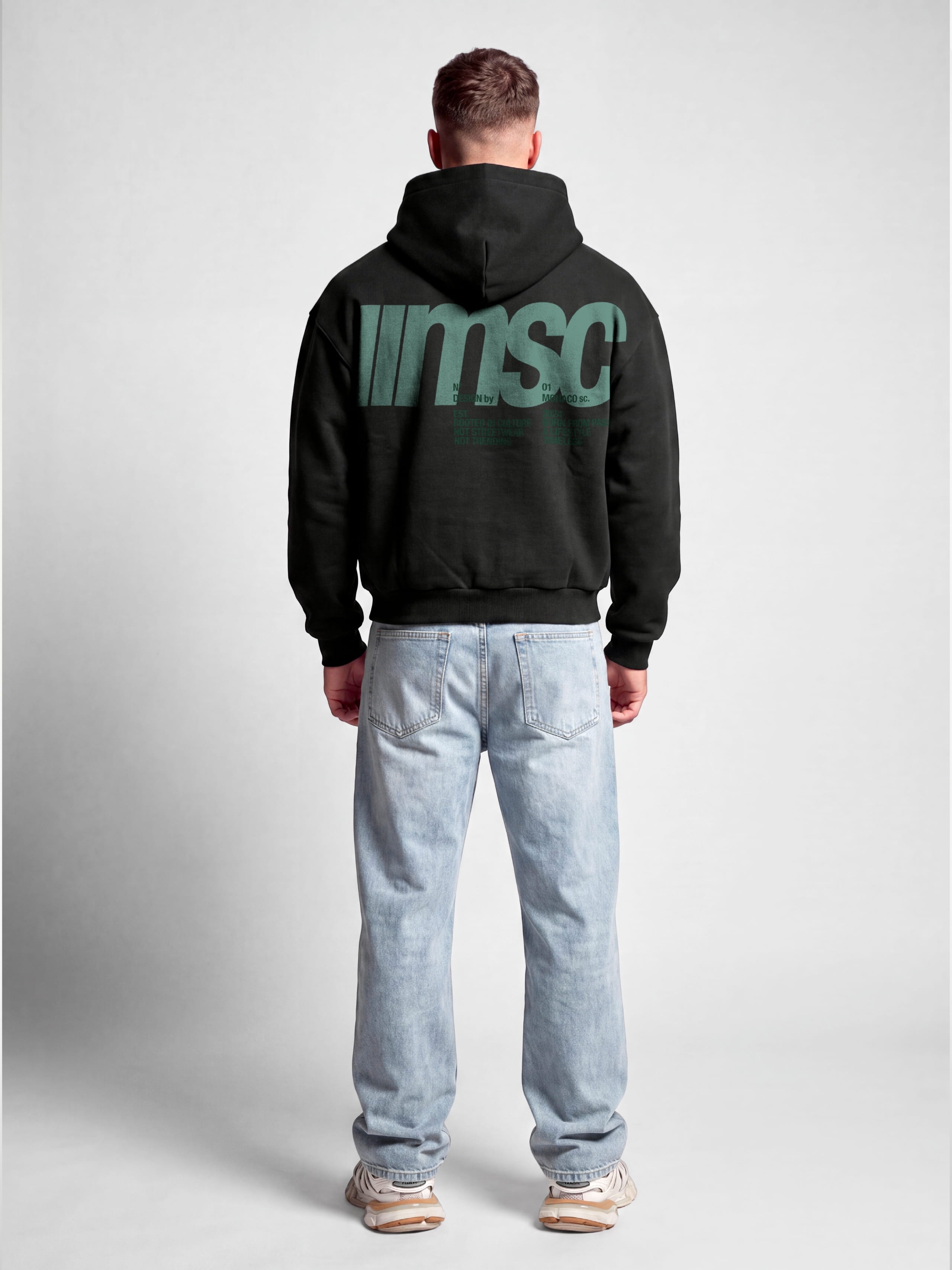 MONACO MSC HOODIE - BLACK