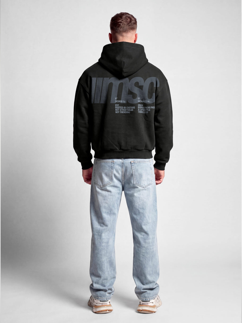 MONACO MSC HOODIE - BLACK
