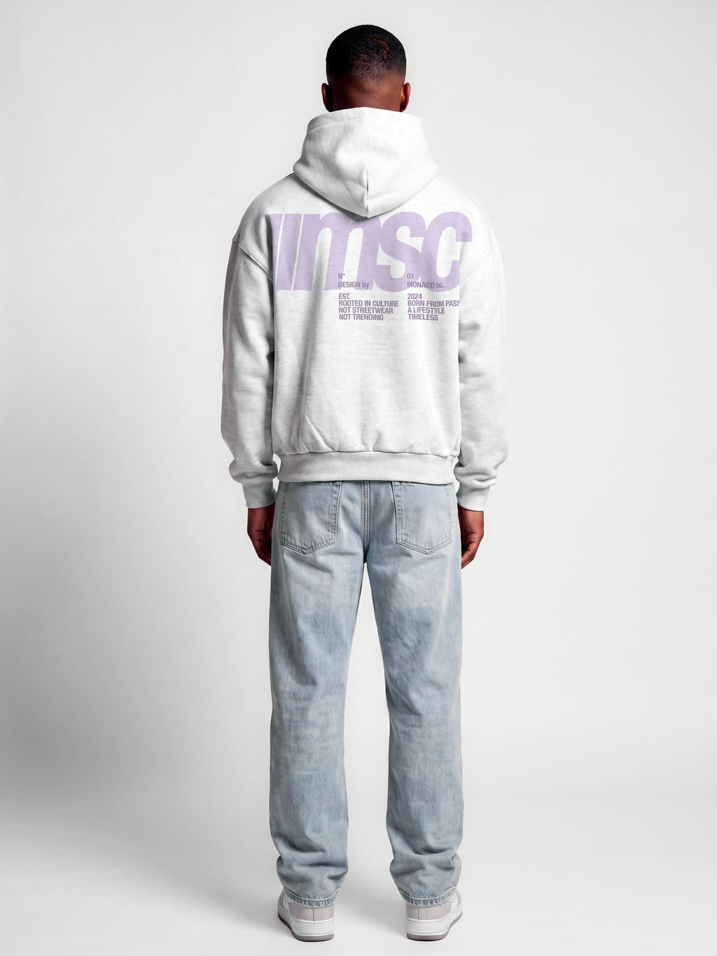 MONACO MSC HOODIE - HEATHER GRAY