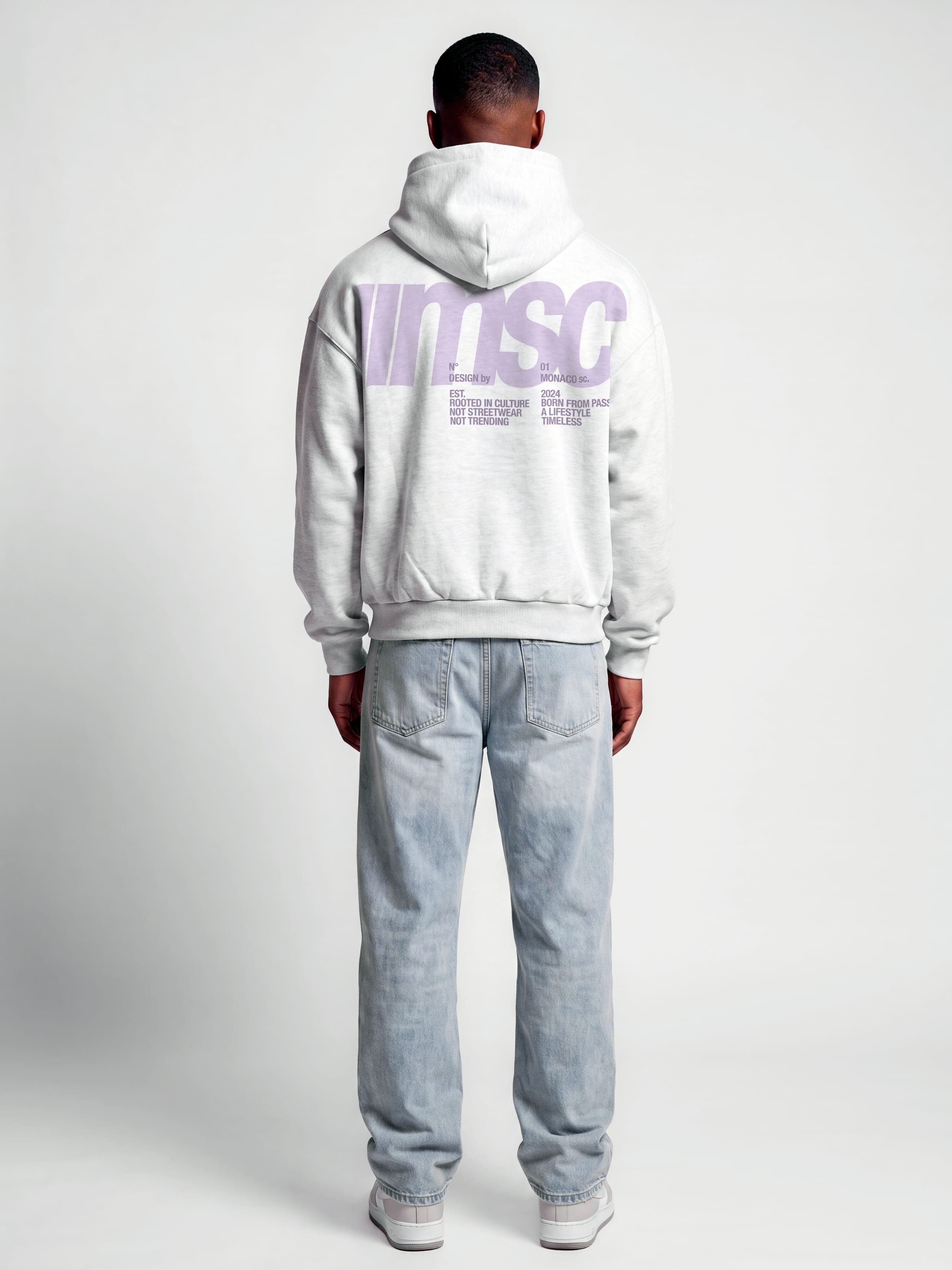 MONACO MSC HOODIE - HEATHER GRAY