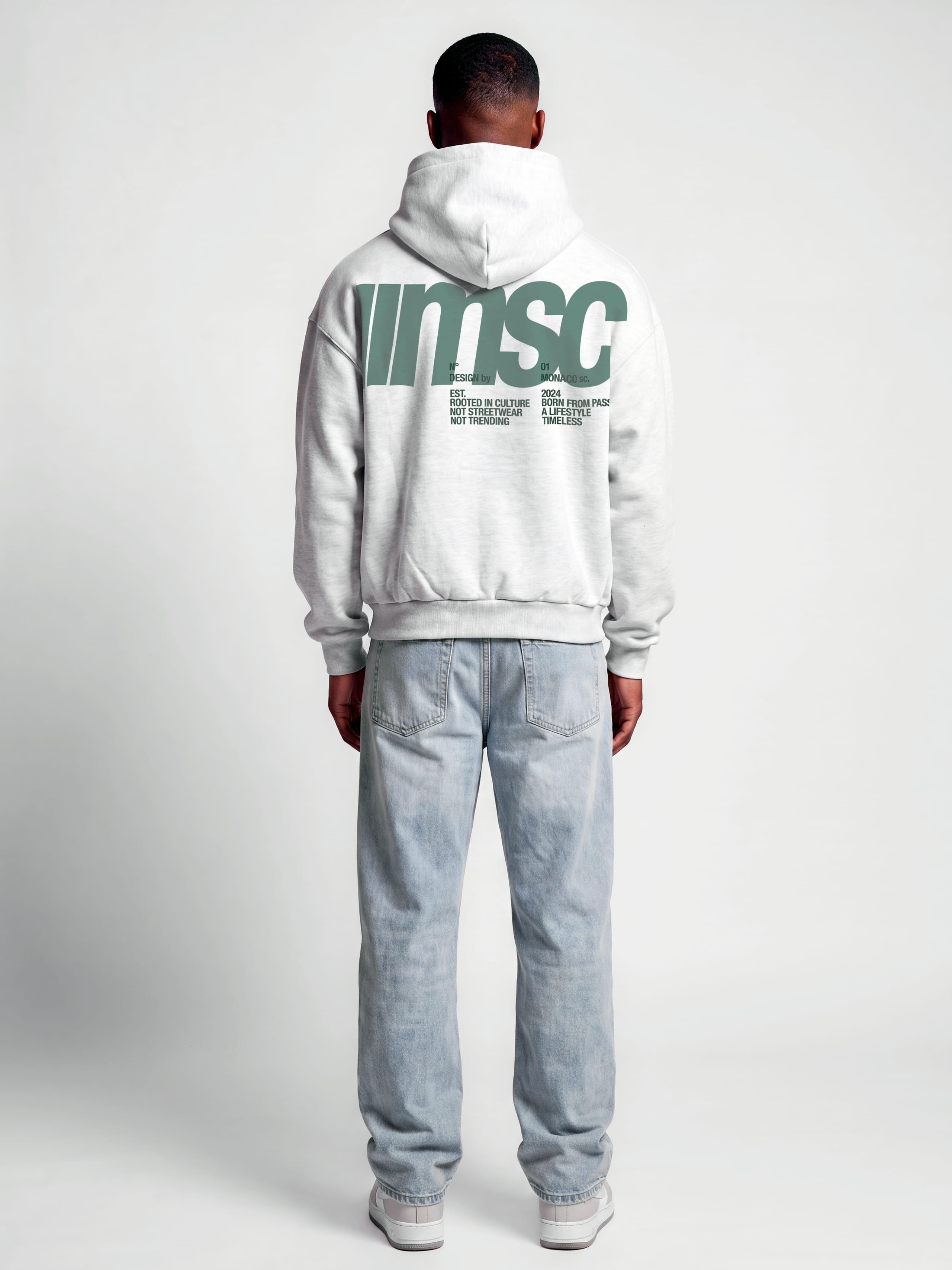 MONACO MSC HOODIE - HEATHER GRAY