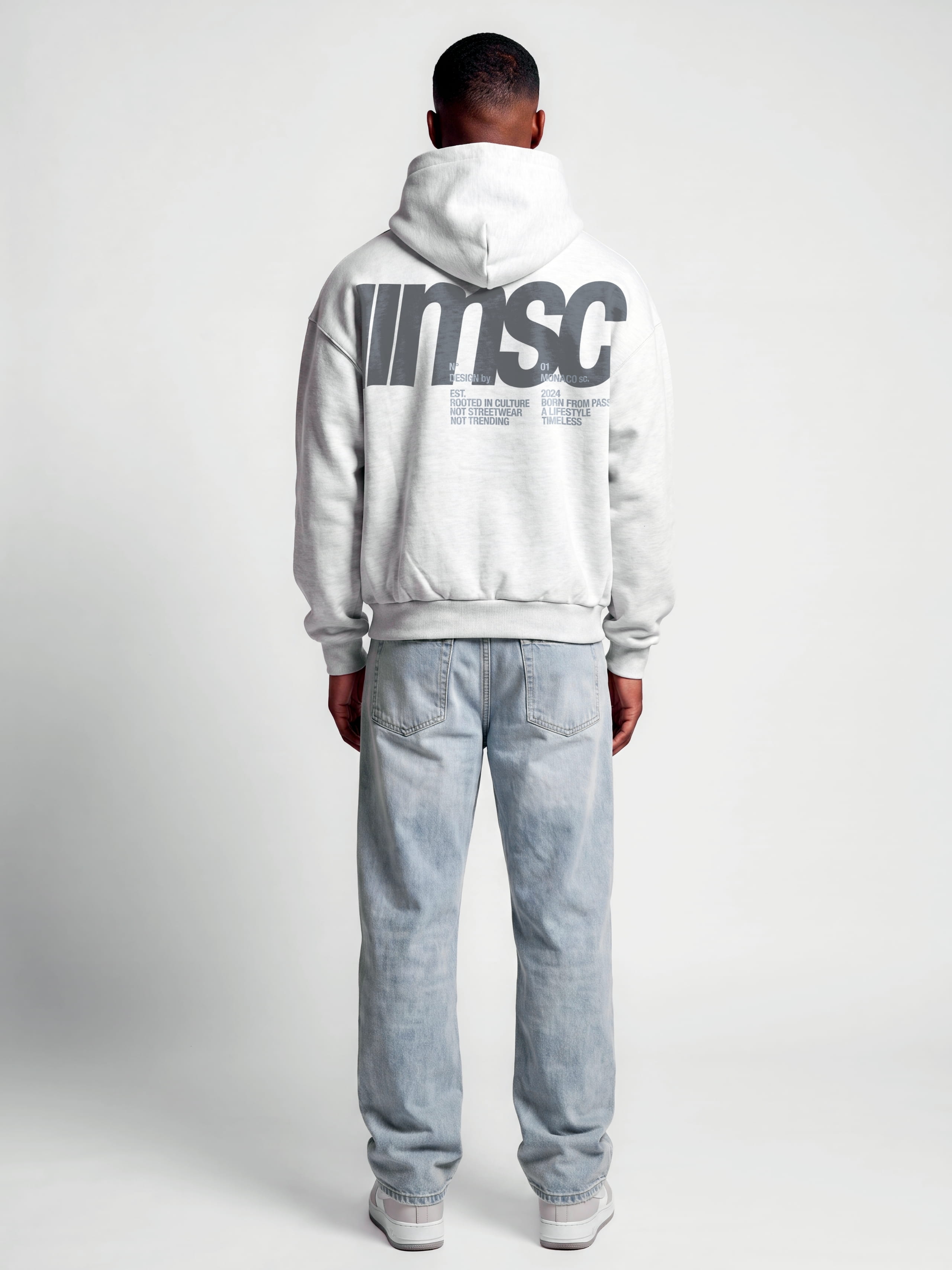 MONACO MSC HOODIE - HEATHER GRAY