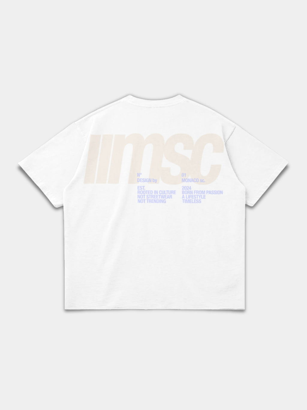 MSC LABEL TEE - WHITE