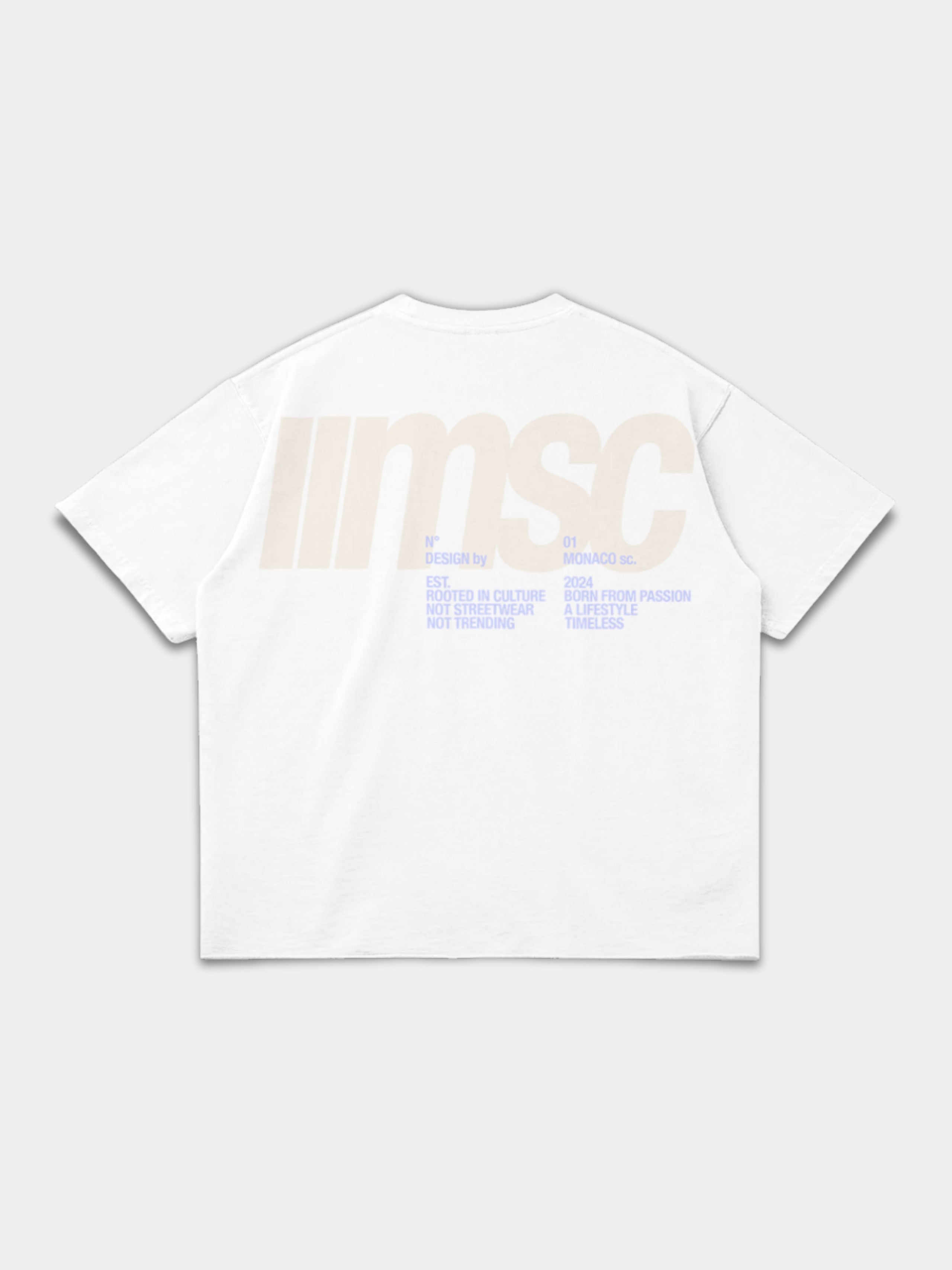 MSC LABEL TEE - WHITE