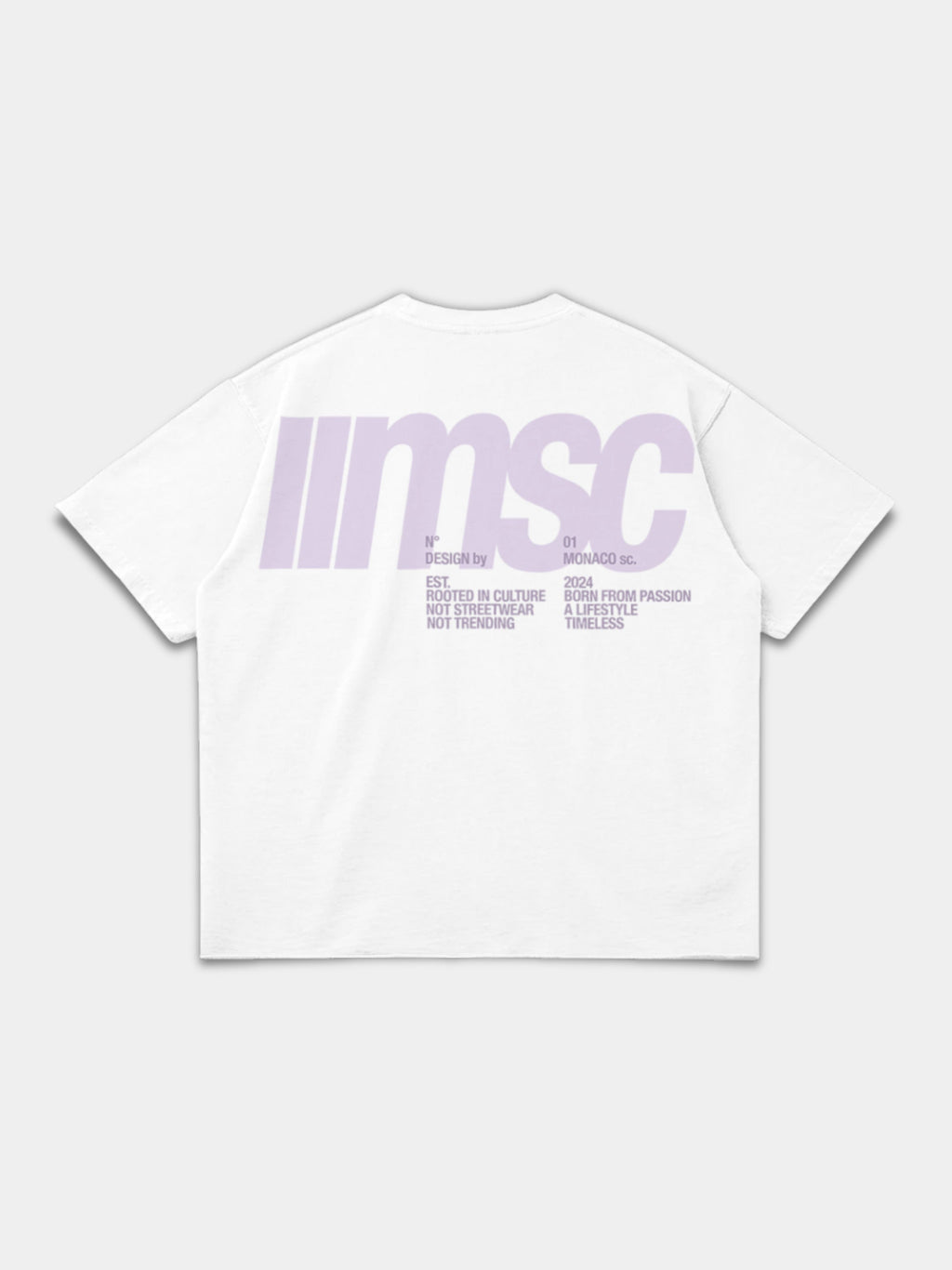MSC LABEL TEE - WHITE