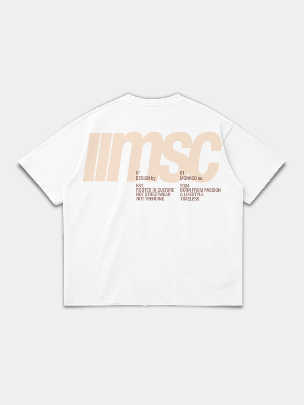 MSC LABEL TEE - WHITE