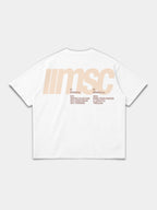 MSC LABEL TEE - WHITE