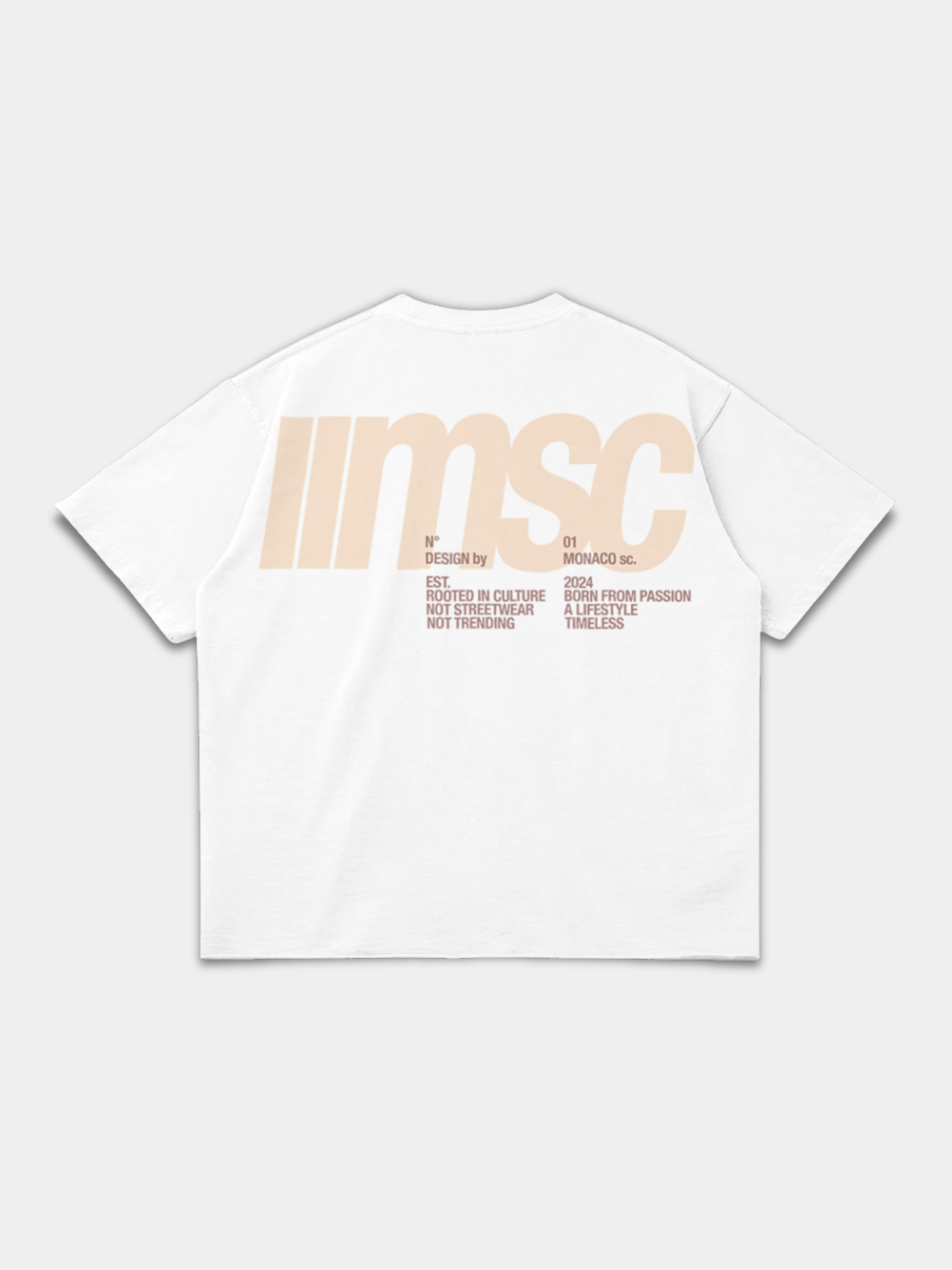 MSC LABEL TEE - WHITE