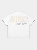 MSC LABEL TEE - WHITE