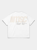MSC LABEL TEE - WHITE
