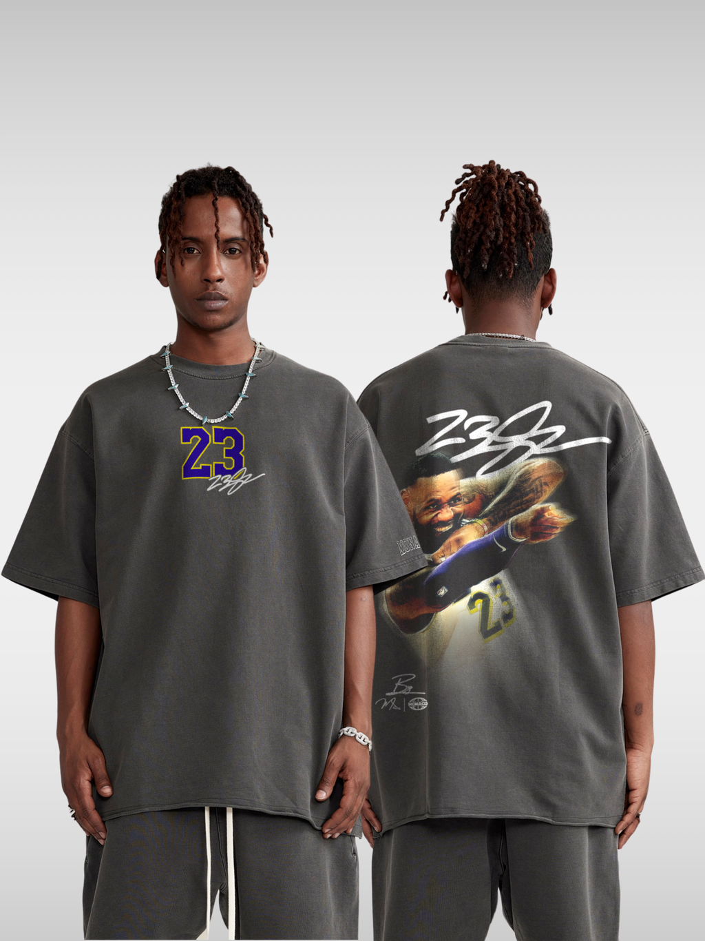 JAMES BLUR BASKETBALL TEE