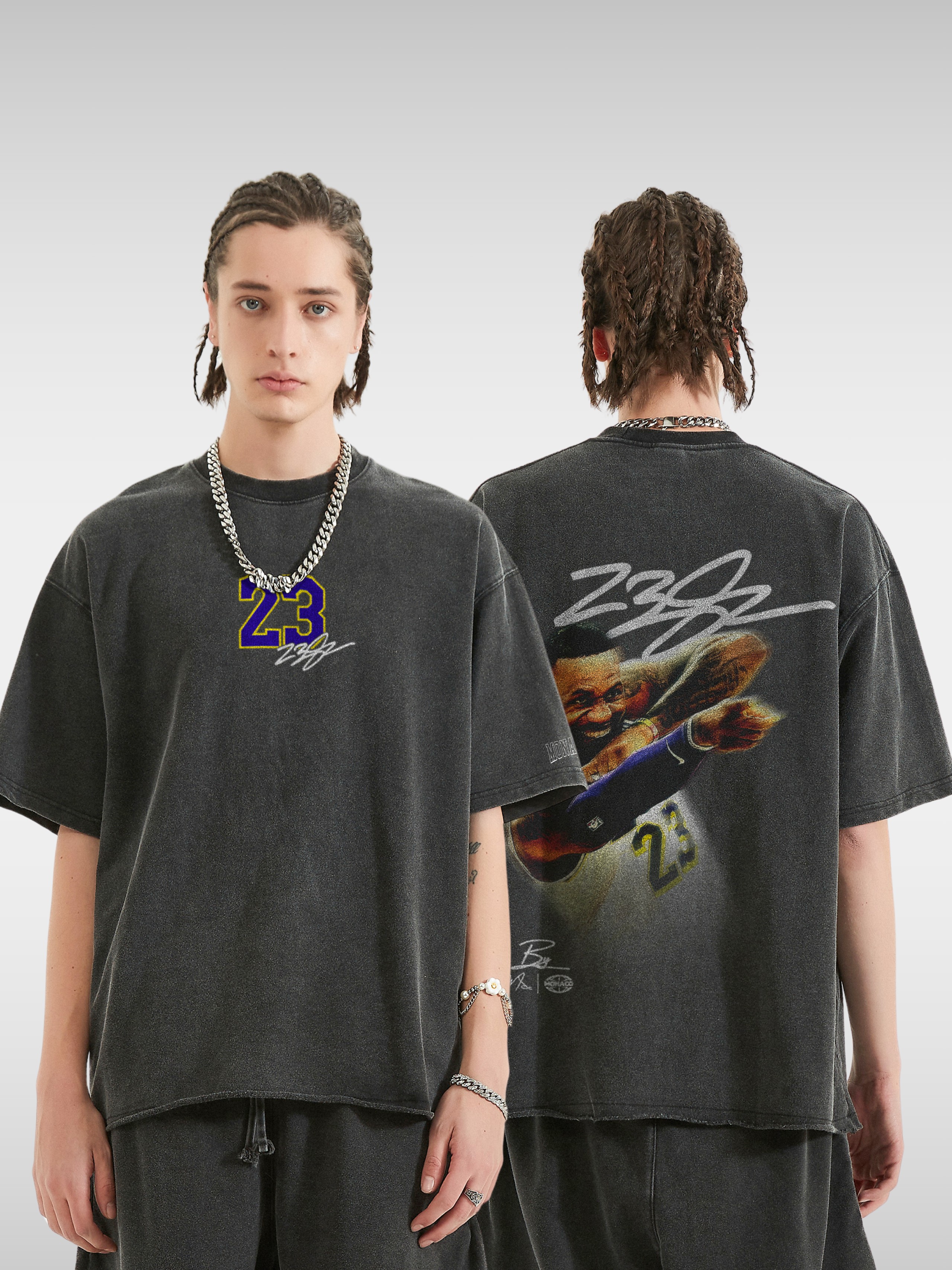 JAMES BLUR BASKETBALL TEE