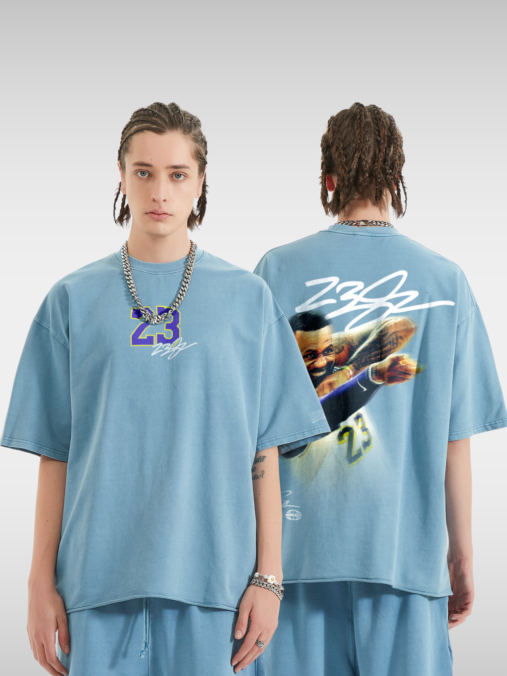 JAMES BLUR BASKETBALL TEE