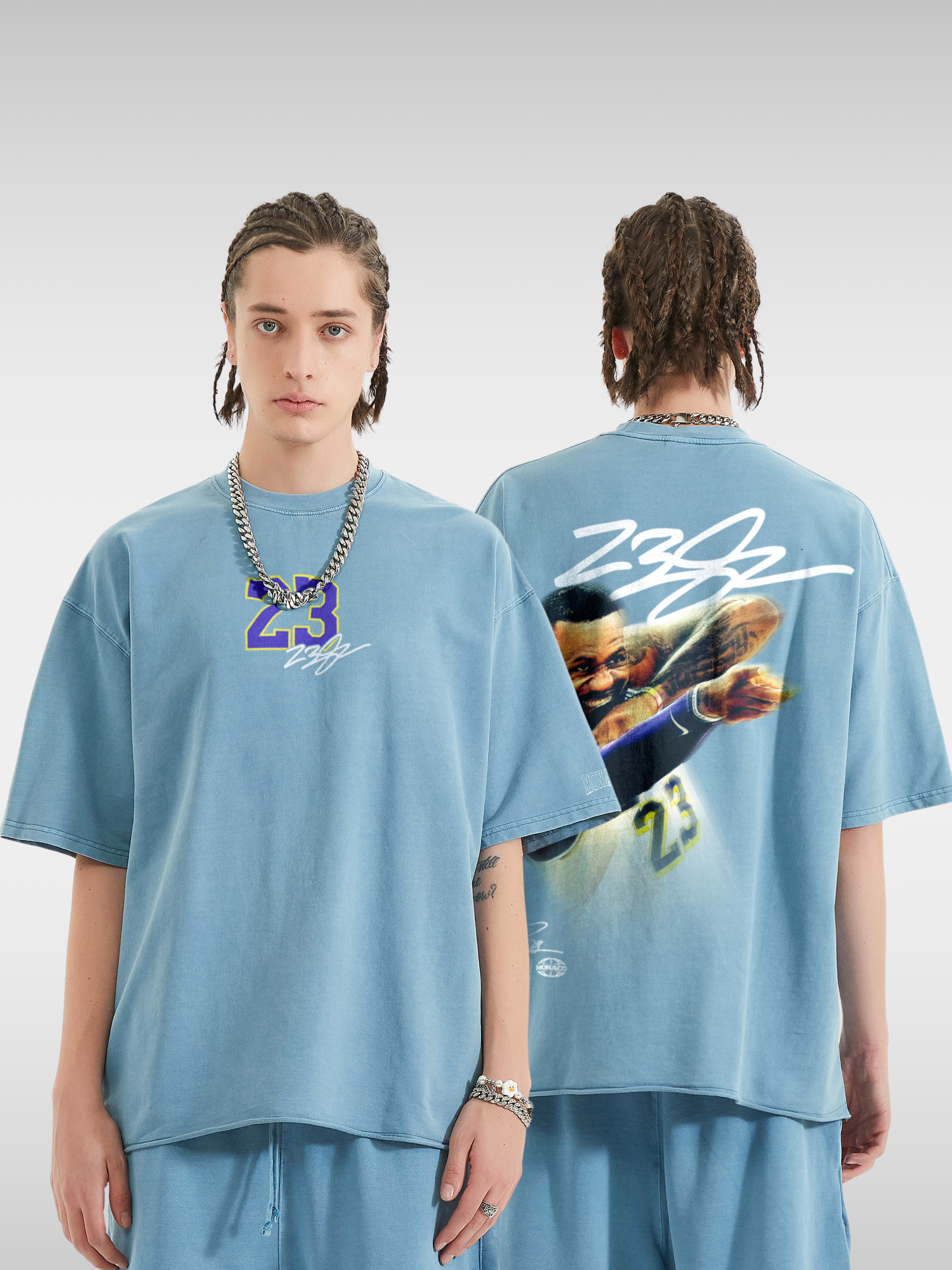 JAMES BLUR BASKETBALL TEE
