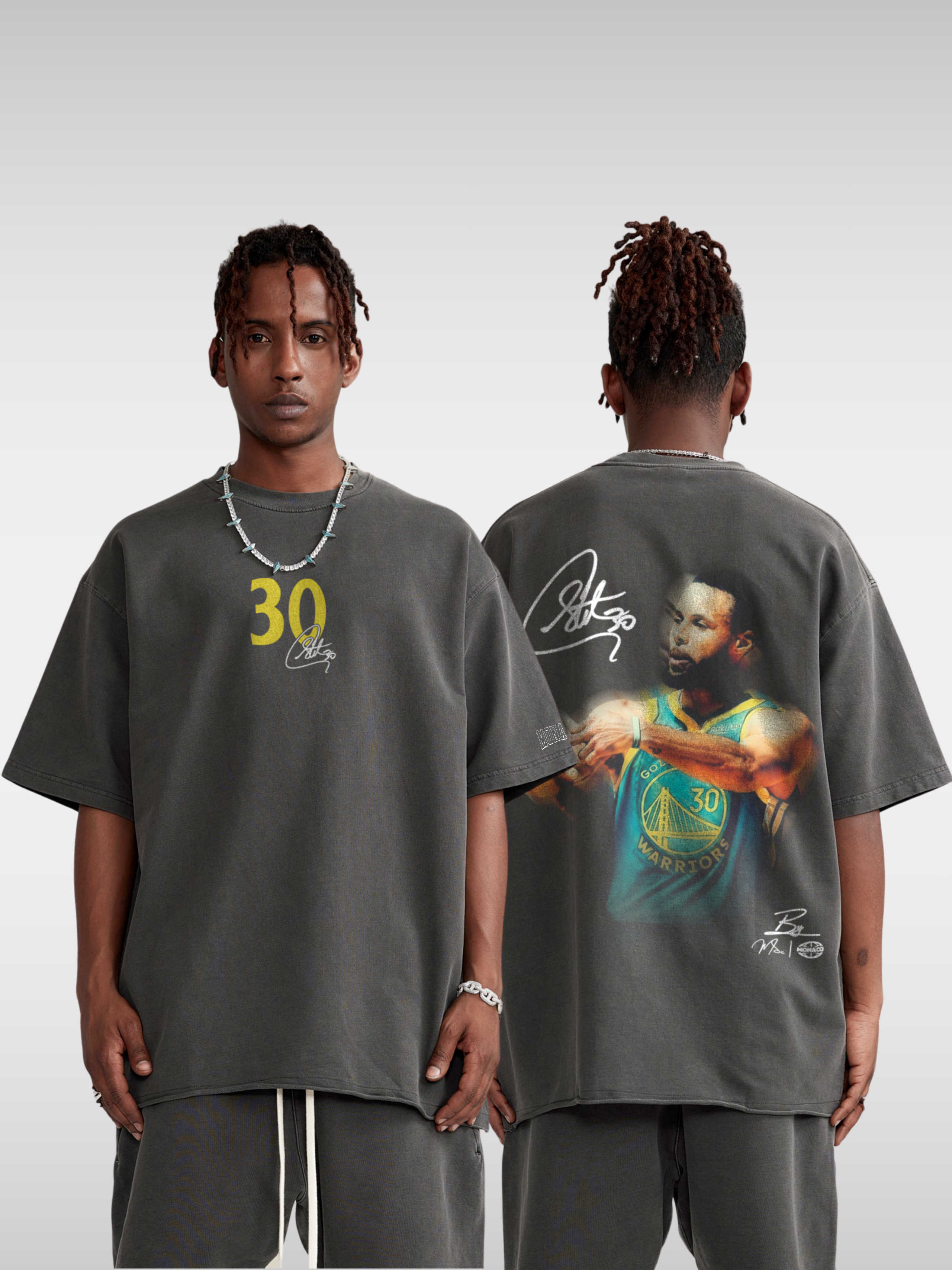 CURRY BLUR BASKETBALL TEE