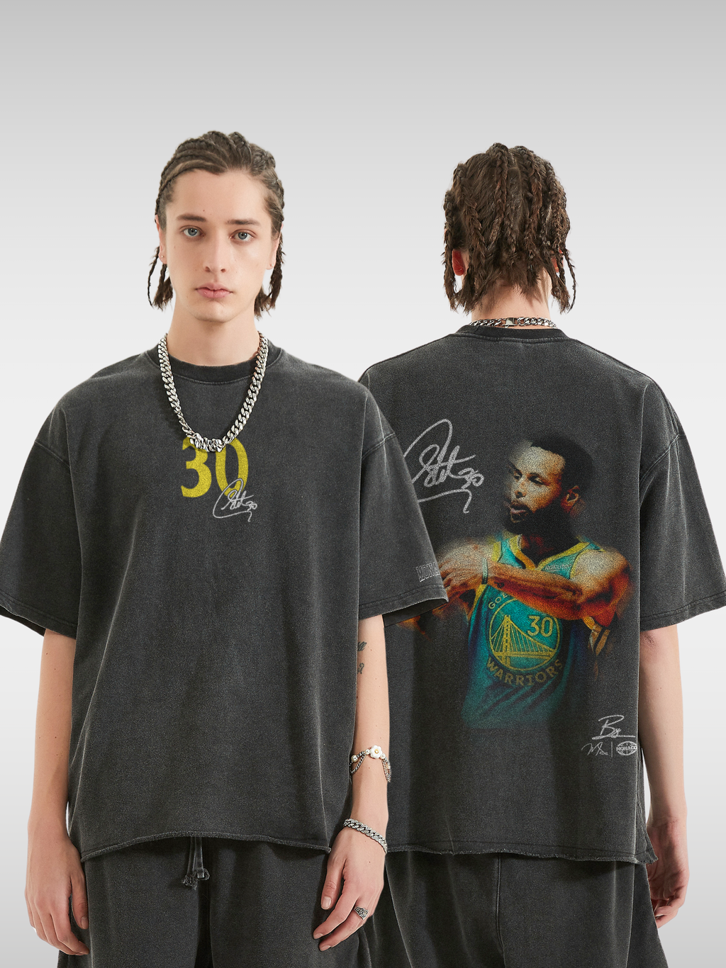 CURRY BLUR BASKETBALL TEE