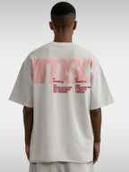 MSC LABEL TEE - LIGHT GRAY