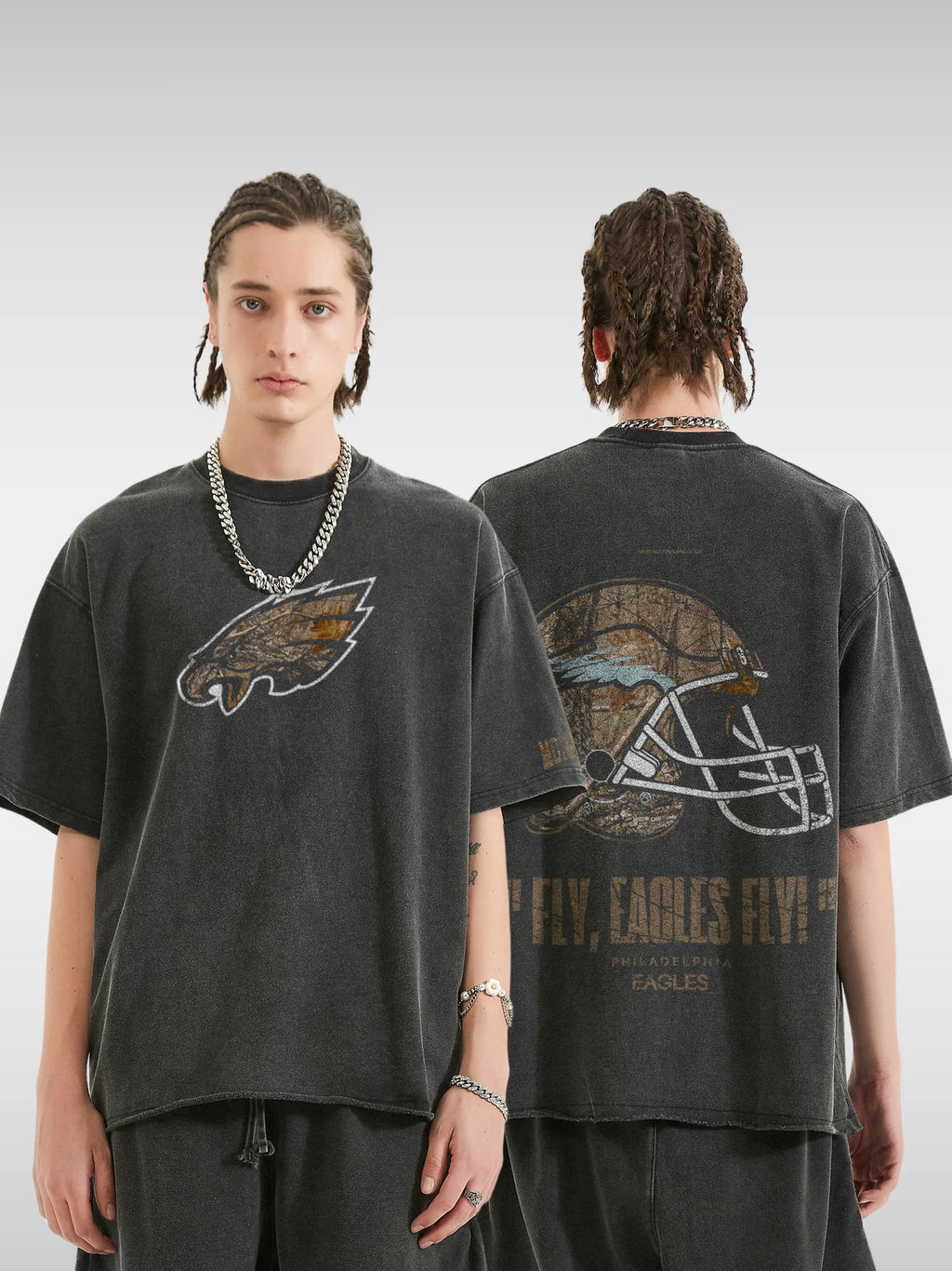 EAGLES REALTREE FOOTBALL TEE