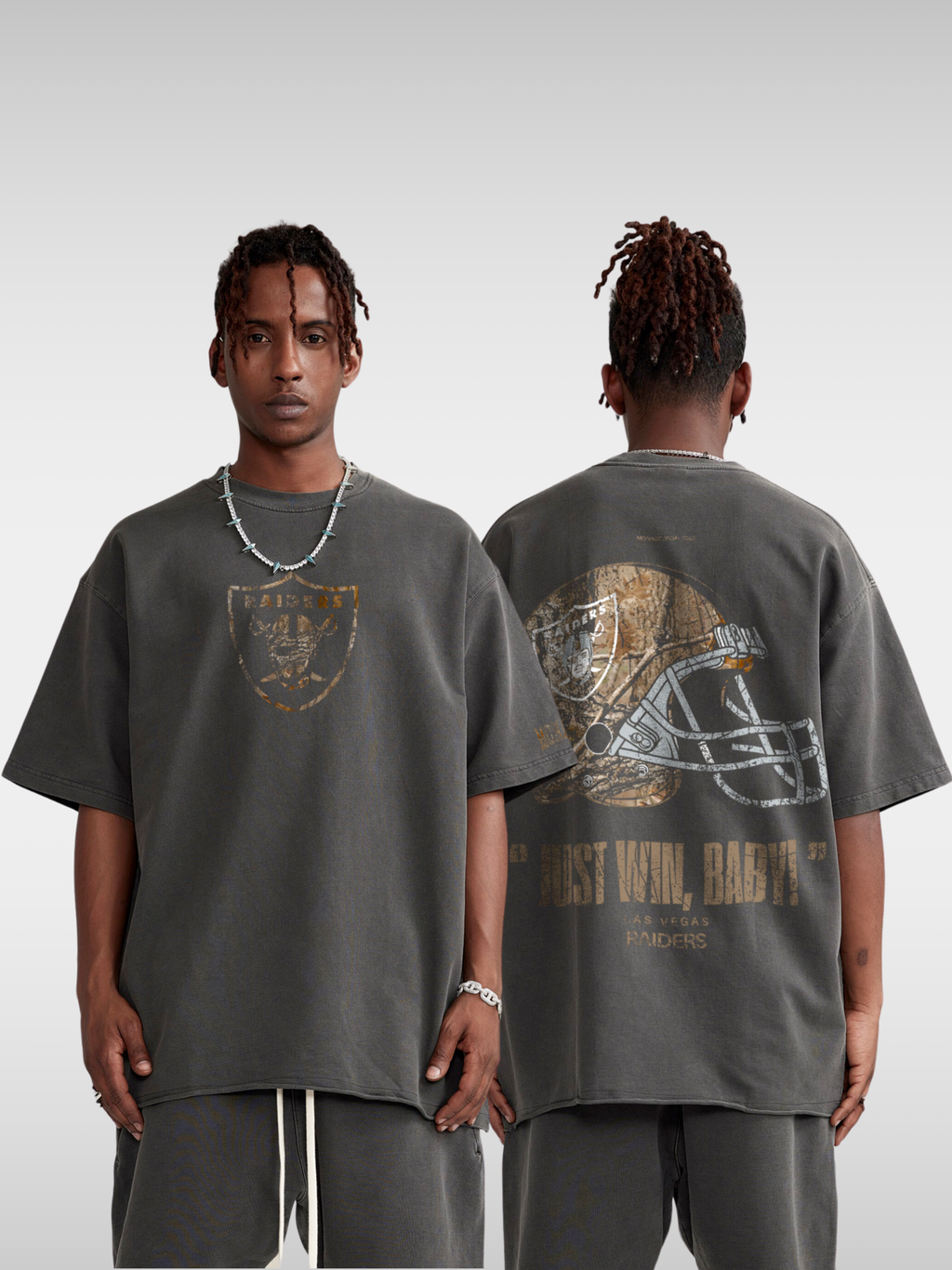 RAIDERS REALTREE FOOTBALL TEE