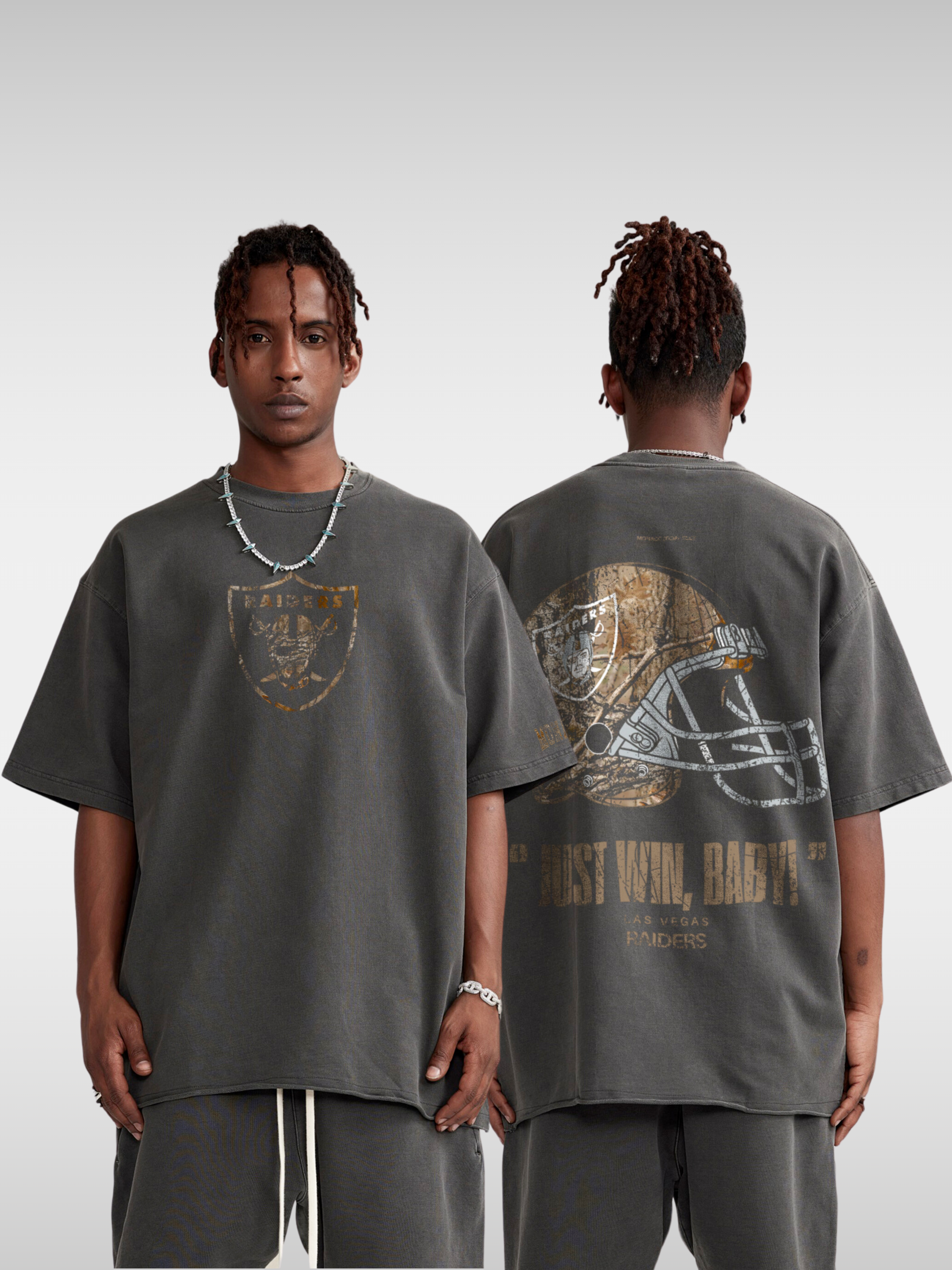 RAIDERS REALTREE FOOTBALL TEE