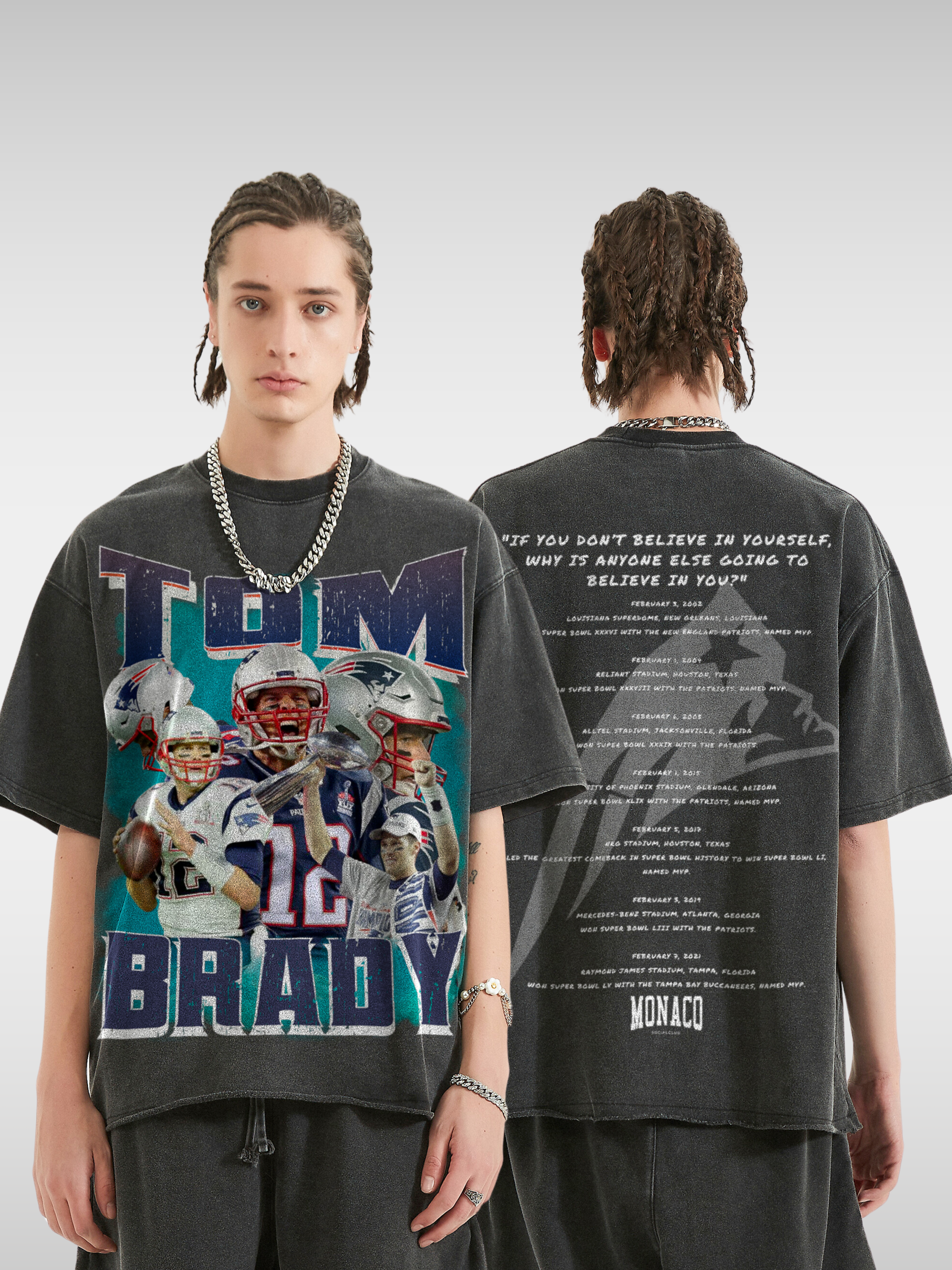 TOM BRADY FOOTBALL TEE