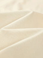 Heavyweight 100% cotton knit texture of the Monaco Boxy tee in ivory.