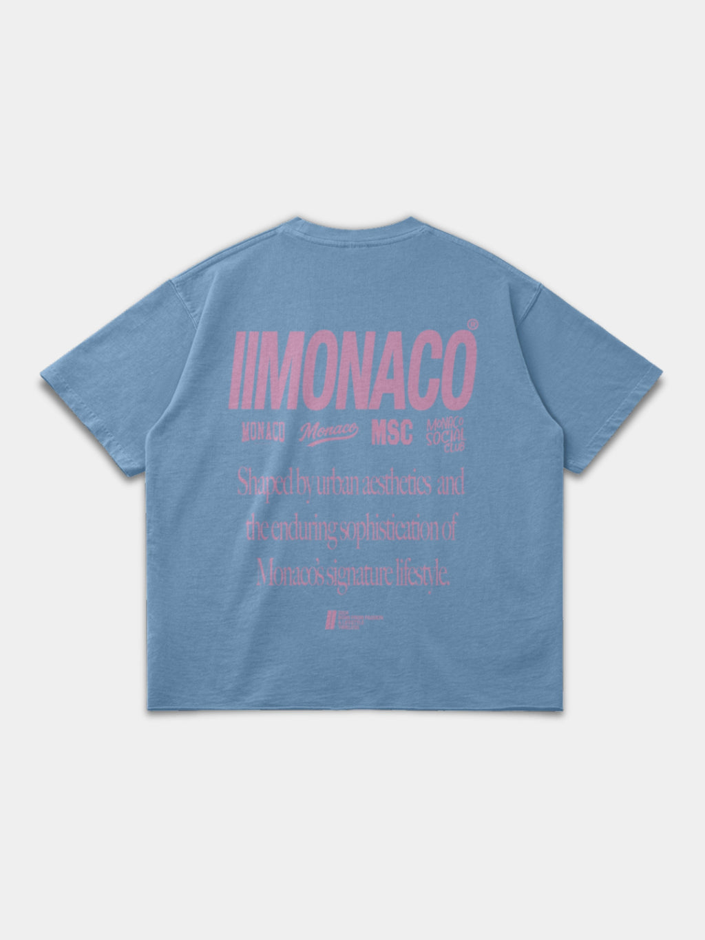MONACO AESTHETIC TEE - SLATE BLUE