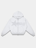 Monaco Dept. Heavyweight Full-Zip Hoodie in heather gray — Monaco Social Club streetwear