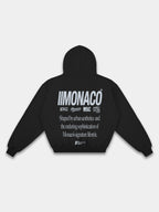 MONACO AESTHETIC HOODIE - BLACK
